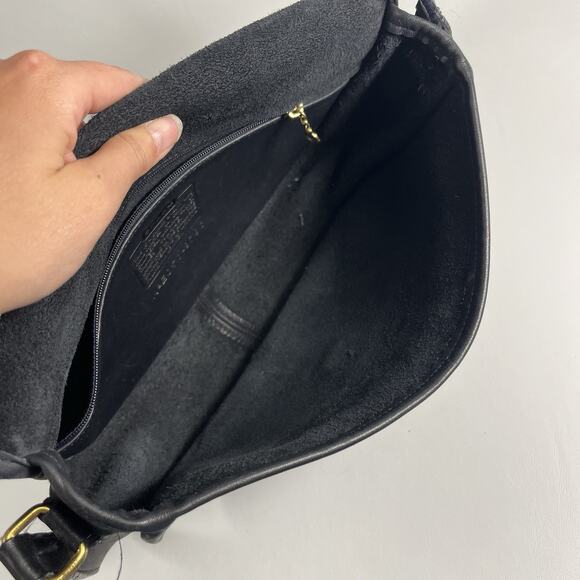 Vintage COACH City Bag 9790 Black Leather Crossbody Preppy Classic 
